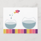 楽しいシンプルなメッセージ ポストカード (正面)