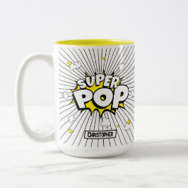 楽しいシンプルSUPER POP!ポップコーンの駄洒落 | ツートーンマグカップ
