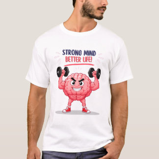 楽しいジム 脳 キャラクター 精神力 引用 デ Tシャツ
