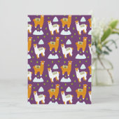 楽しいジョイマウンテン冬の休暇アルパカラマ シーズンカード (スタンド正面)