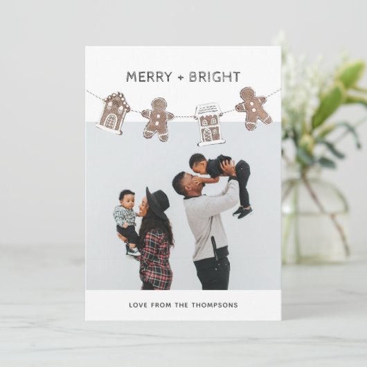 楽しいジンジャーブレッドギンガムファミリーフォト シーズンカード (スタンド正面)