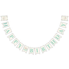楽しいスイートと3人の子供の誕生日 バンティングフラッグ