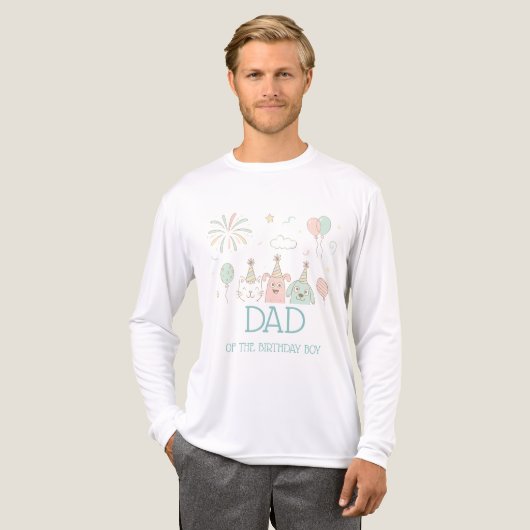 楽しいスイート3歳の誕生日お父さん  トライブレンドＴシャツ (正面全体)