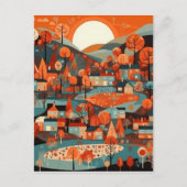 楽しいスカンジビレッジアート ポストカード (正面)