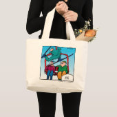 楽しいスキーヤーのキャラクター バッグ (正面(商品))