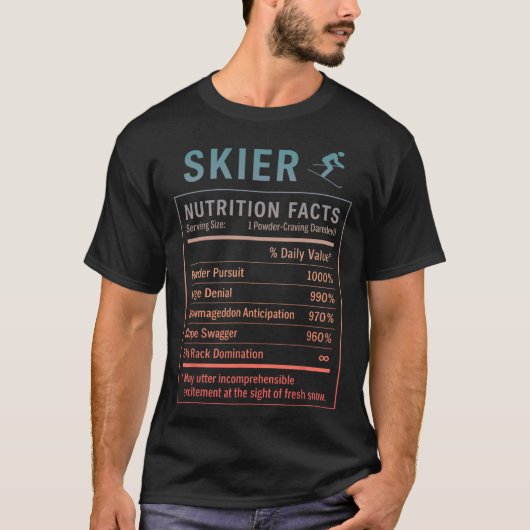 楽しいスキーヤー _3  Tシャツ (正面)