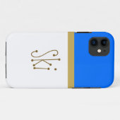 楽しいスキー テキスト 明るい青い 雪のような白い カラー ブロック Case-Mate iPhoneケース (裏面(横))