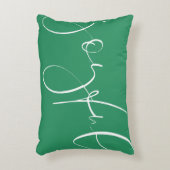 楽しいスクリプトの緑の休日 アクセントクッション (正面(垂直))