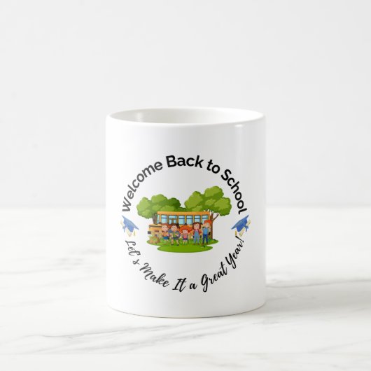 楽しいスクールバスの通学 Mug コーヒーマグカップ (中央)