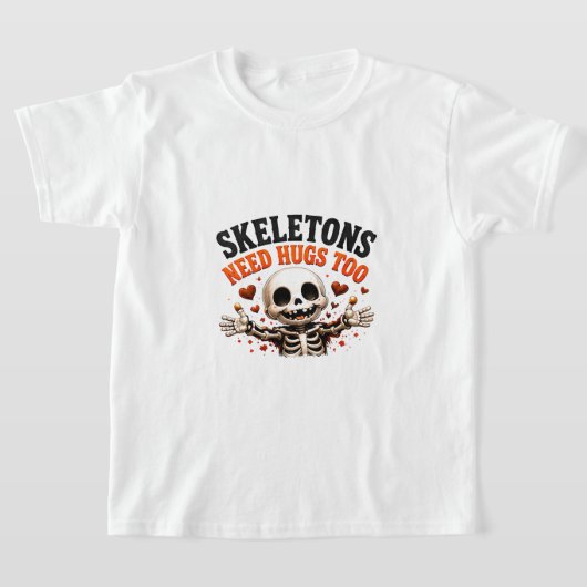 🤍 楽しいスケルトンのハロウィンの名言 💀 Tシャツ (レイダウン)