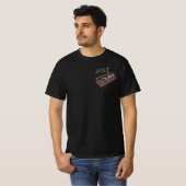 楽しいスケルトンの棺桶Tシャツ – 死んでなお元気 Tシャツ (正面フル)