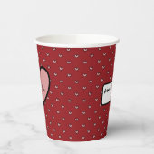 楽しいスタイリスト スイートハートパーティー用品テンプレート 紙コップ (左)