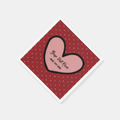 楽しいスタイリスト スウィートハートパーティー用品テンプレート スタンダードカクテルナプキン (角)