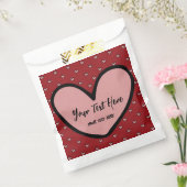 楽しいスタイリスト スウィートハートパーティー用品テンプレート フェイバーバッグ (封をした状態)