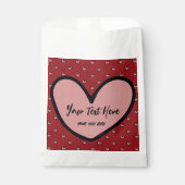 楽しいスタイリスト スウィートハートパーティー用品テンプレート フェイバーバッグ (正面)