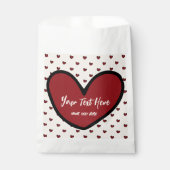 楽しいスタイリスト スウィートハートパーティー用品テンプレート フェイバーバッグ (正面)