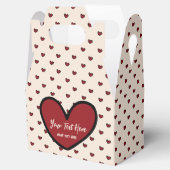 楽しいスタイリスト スウィートハートパーティー用品テンプレート フェイバーボックス (オープン)