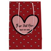 楽しいスタイリスト スウィートハートパーティー用品テンプレート ミディアムペーパーバッグ (裏面)