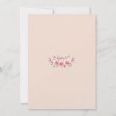 楽しいスパウィークエンド ブライズメイド パーティー招待状 招待状 (裏面)