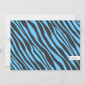 楽しいスパガール誕生日スパパーティー招待状 | ゼブラ 招待状 (裏面)