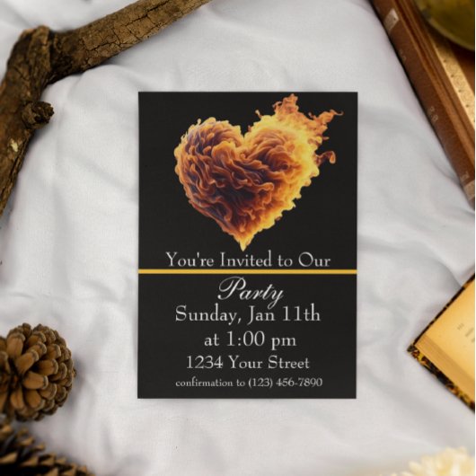 楽しいスパーク：ホットなファイヤーパーティーをお見逃しなく！ 招待状