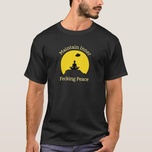 楽しいスピリチュアルな時代に内なる平穏を保とう Tシャツ (正面)