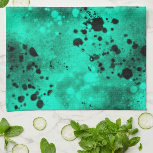 楽しいスプレー塗料効果のタオル キッチンタオル (折り畳み)