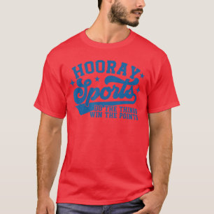 楽しいスポーツで得点ゲット 面白い S Tシャツ