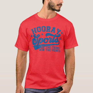 楽しいスポーツで得点ゲット 面白い S Tシャツ