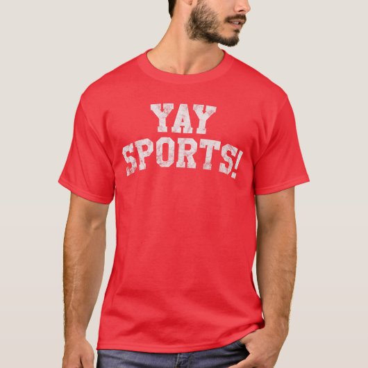 楽しいスポーツの家族ユーモア Tシャツ (正面)