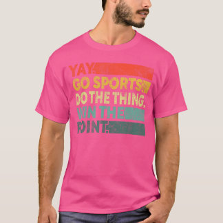 楽しいスポーツの応援グッズ 男女兼用 おもしろTシャツ Tシャツ