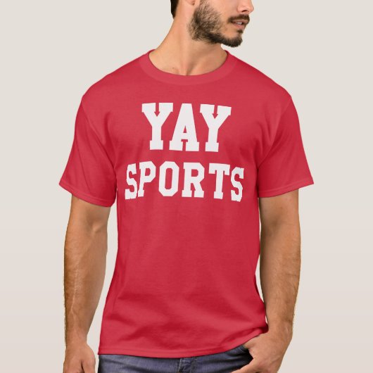 楽しいスポーツ勝利ポイントゴーガールTシャツ 面白い Tシャツ (正面)