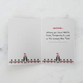 楽しいスリ sled のカスタマイズされたペンギン シーズンカード (内部)