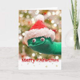 楽しいソックパペット クリスマスカード