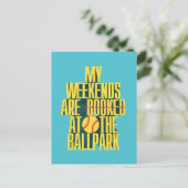 楽しいソフトボール ウィークエンド at 野球場 ポストカード (スタンド正面)