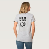 楽しいタイポグラフィデザイン Tシャツ (裏面フル)