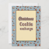 楽しいタイポグラフィーのクッキー交換パーティー 招待状 (裏面)