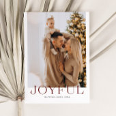 楽しいタイポグラフィ シンプル ミニマル フォト シーズンカード