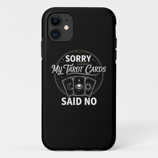 楽しいタロットカードに"ノー"と言われた失礼な魔法使い Aes Case-Mate iPhoneケース (裏面)