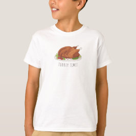 楽しいターキータイム 感謝祭 キッズ Tシャツ