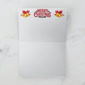 楽しいタージ・マハル クリスマスカード カード (内部)