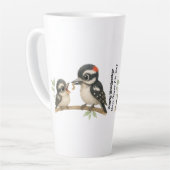 楽しいダウンウッドペッカー カフェラテマグ (左アングル)