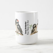 楽しいダウンウッドペッカー コーヒーマグカップ (中央)