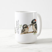 楽しいダウンウッドペッカー コーヒーマグカップ (正面右)