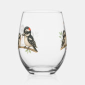 楽しいダウンウッドペッカー ステムなしワイングラス (右)