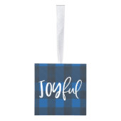 楽しいチェック数々の写真のクリスマスの装飾 キューブオーナメント (右)