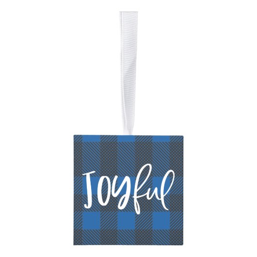 楽しいチェック数々の写真のクリスマスの装飾 キューブオーナメント (右)