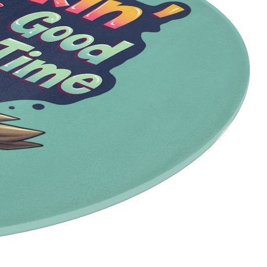 楽しいチキンイラスト 陽気なヤギュレ カッティングボード (角)