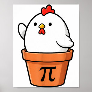 楽しいチキンポットパイ 幸せな円周率の日 3.14 数学教師 ポスター