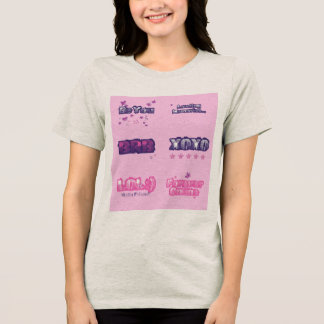 楽しいテキスト言語Tシャツ トライブレンドTシャツ